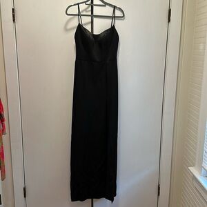 Jenny Yoo Collection Chicago Black Satin Back Crepe 221102Chase Bridesmaid Dress